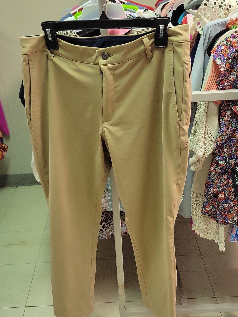 Birddogs Men's Stretch Chino Pants in Khaki Tan